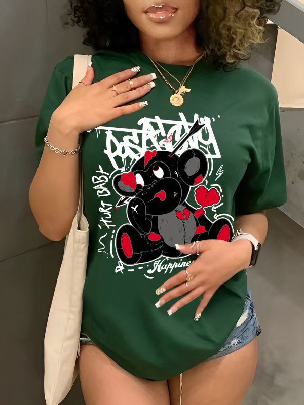 Green T-shirt with character - Image 2