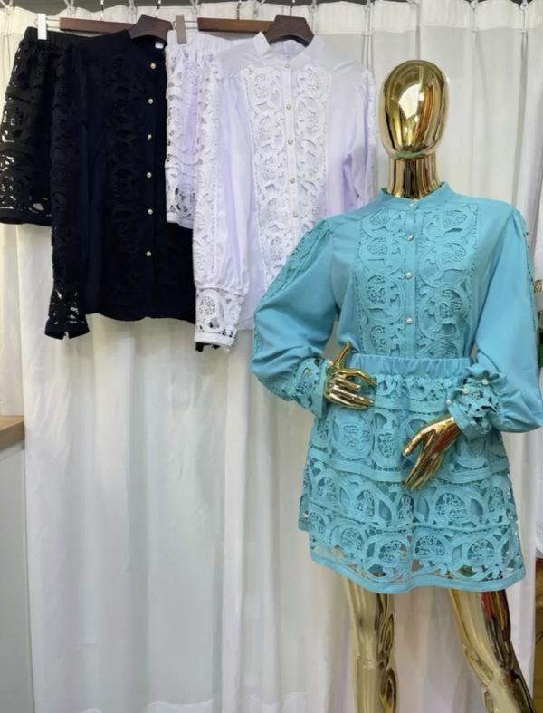.Lacy Skirt and Shirt