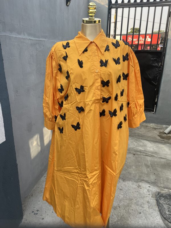 Shirt Dress With Butterfly details - Image 2